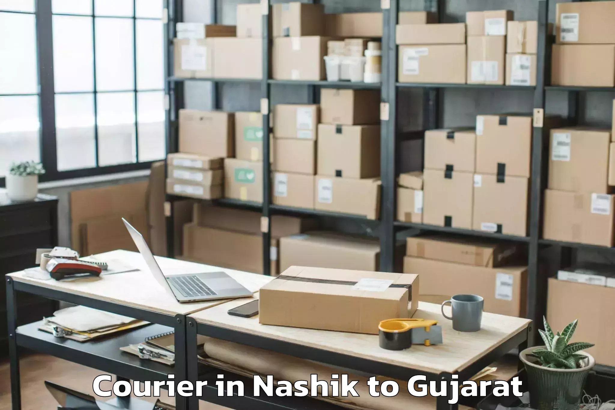 Book Nashik to Deendayal Port Trust Courier Online